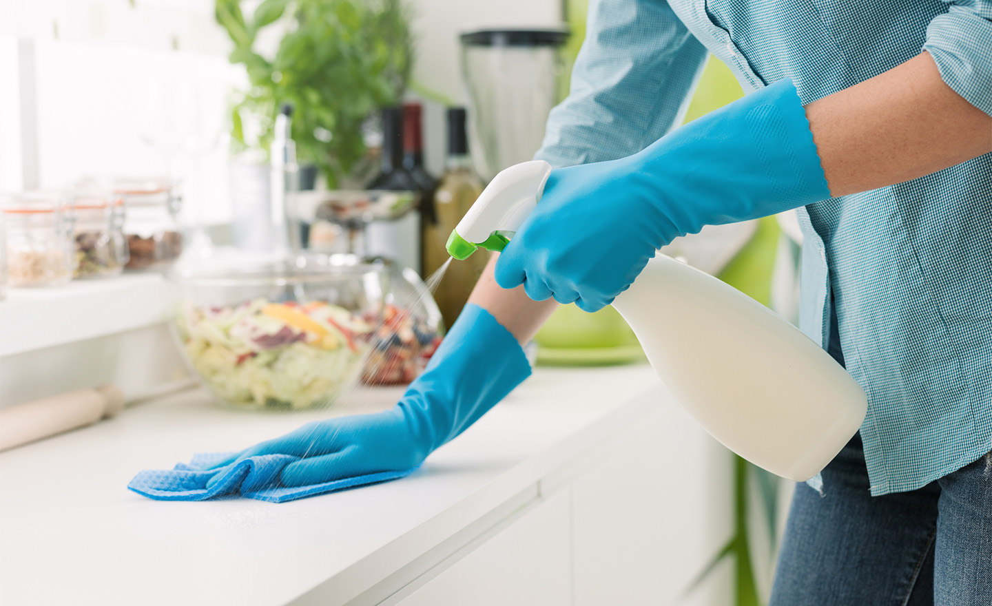 Disinfecting kitchen counter Sagentia Regulatory's antimicrobials expertise in Canada