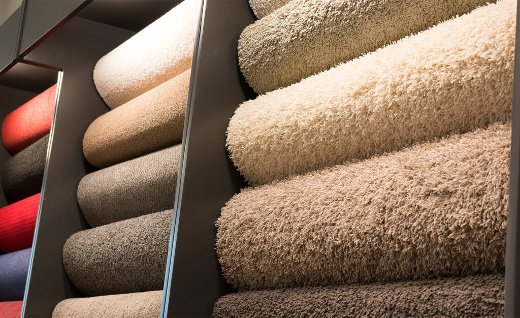 Carpets in shop representing Sagentia Regulatory's PFAS Restriction consulting services