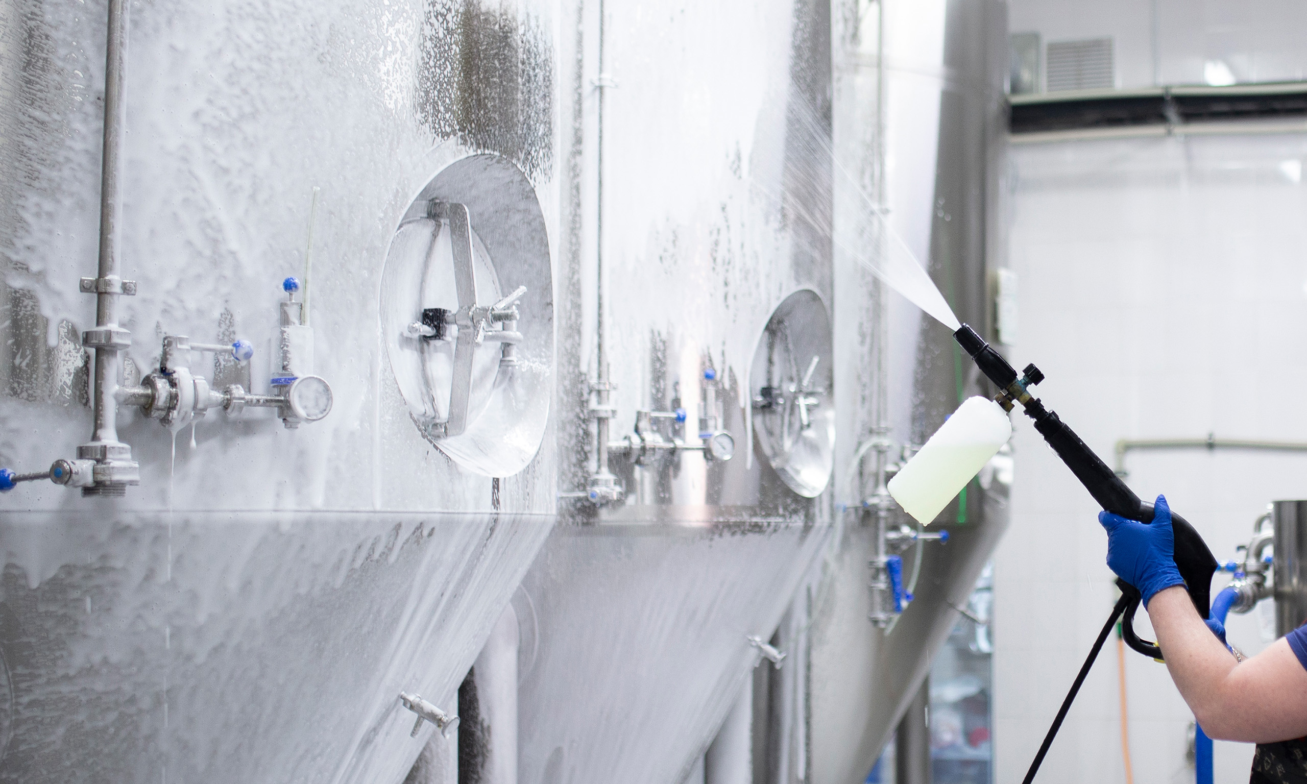 Professional cleaning of a factory, representing Sagentia Regulatory's pesticide registration services in USA