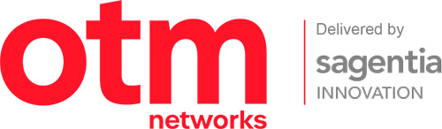 OTM Networks logo with the text 'Delivered by sagentia' and 'INNOVATION' on the right.